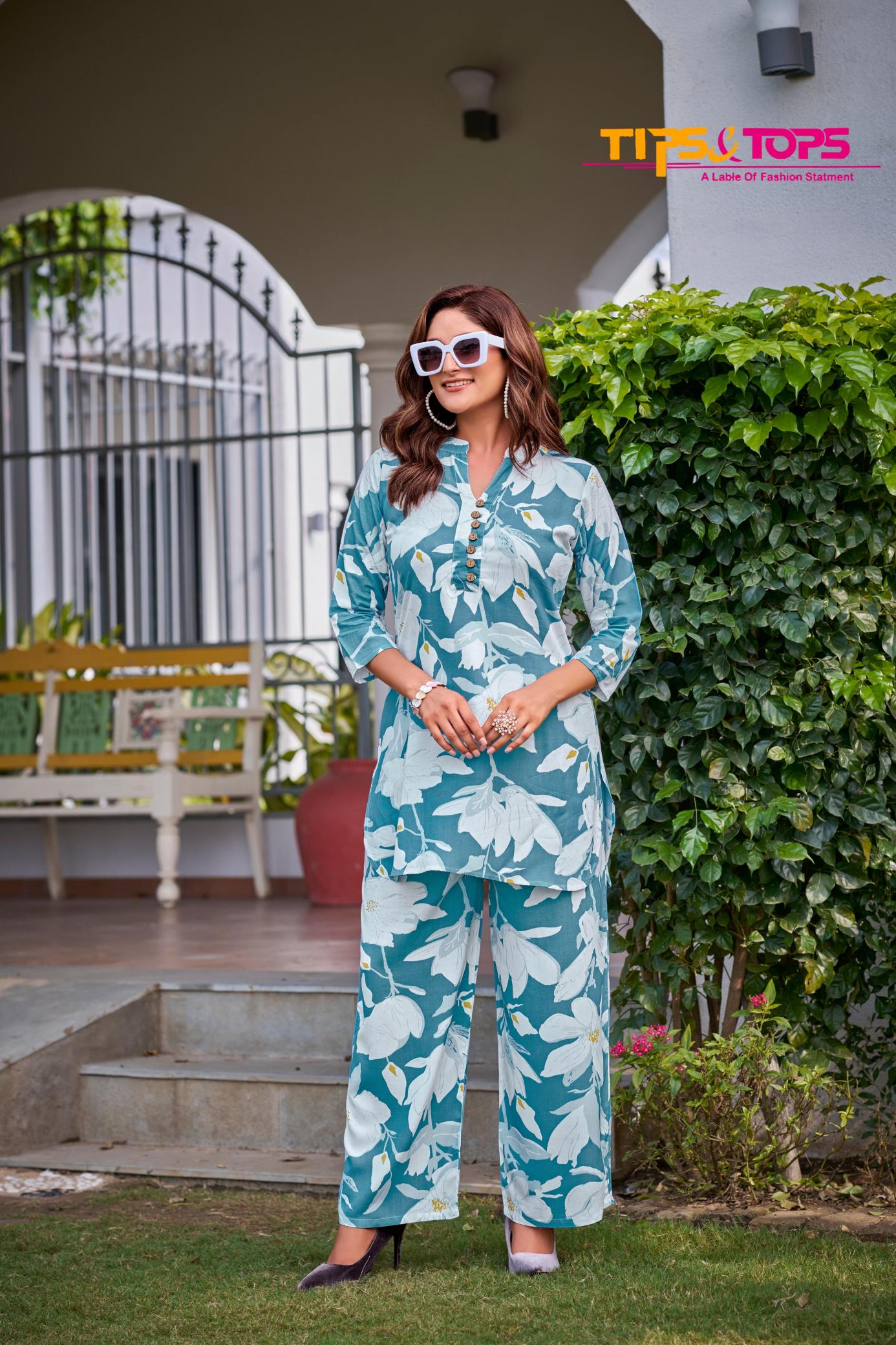 Tips And Tops Fashion Beats Vol 5 Rayon Printed Co Ord Set wholesale catalog
