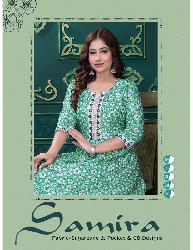 TRENDY SAMIRA (POCEKT) Print Kurti Wholesale Catalog