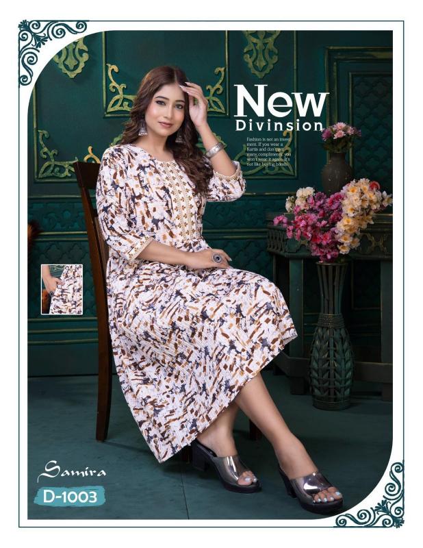 TRENDY SAMIRA (POCEKT) Print Kurti Wholesale Catalog