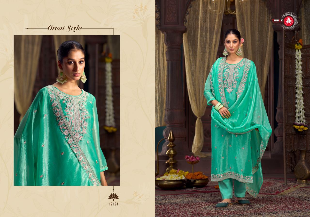Triple Aaa Emily Fancy Dress Material Wholesale Catalog