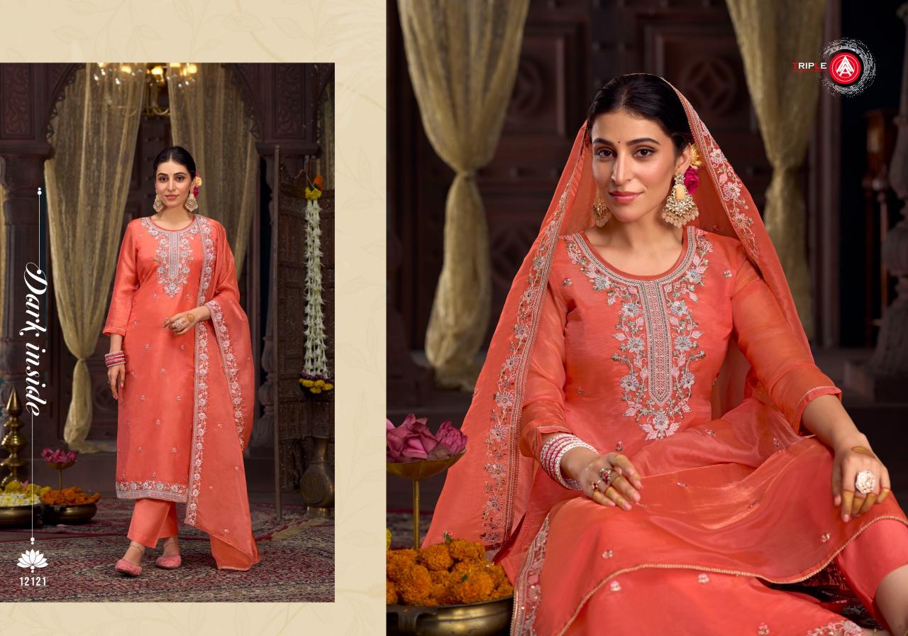 Triple Aaa Emily Fancy Dress Material Wholesale Catalog