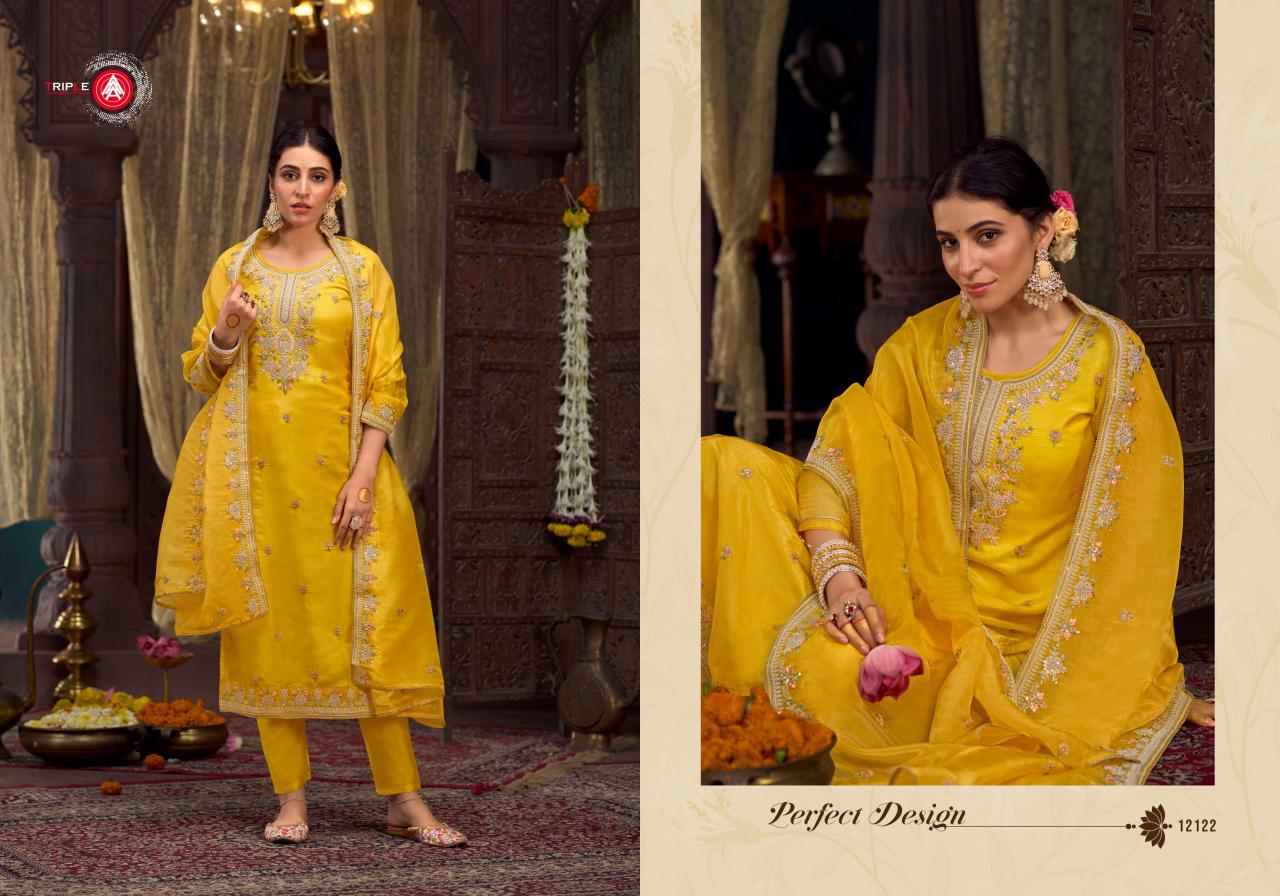 Triple Aaa Emily Fancy Dress Material Wholesale Catalog