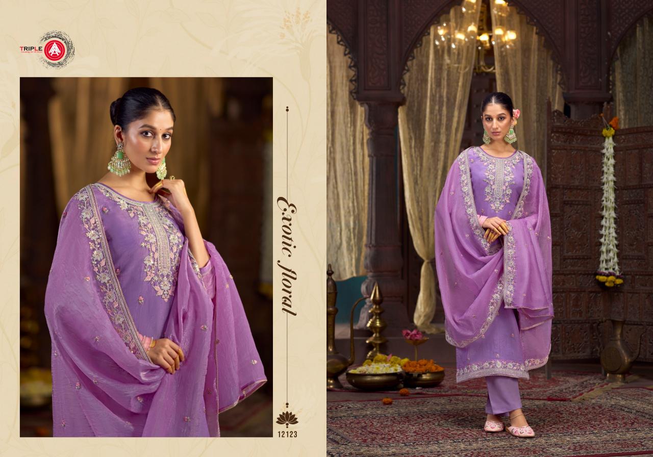 Triple Aaa Emily Fancy Dress Material Wholesale Catalog