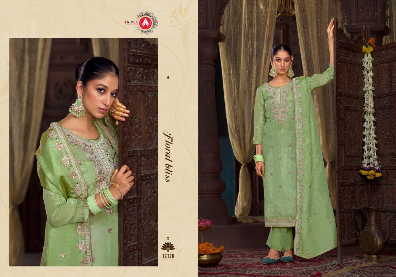 Triple Aaa Emily Fancy Dress Material Wholesale Catalog