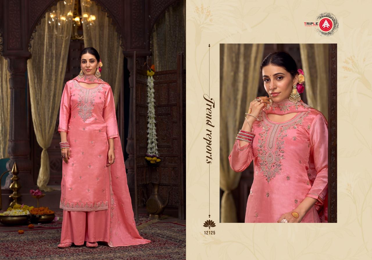 Triple Aaa Emily Fancy Dress Material Wholesale Catalog