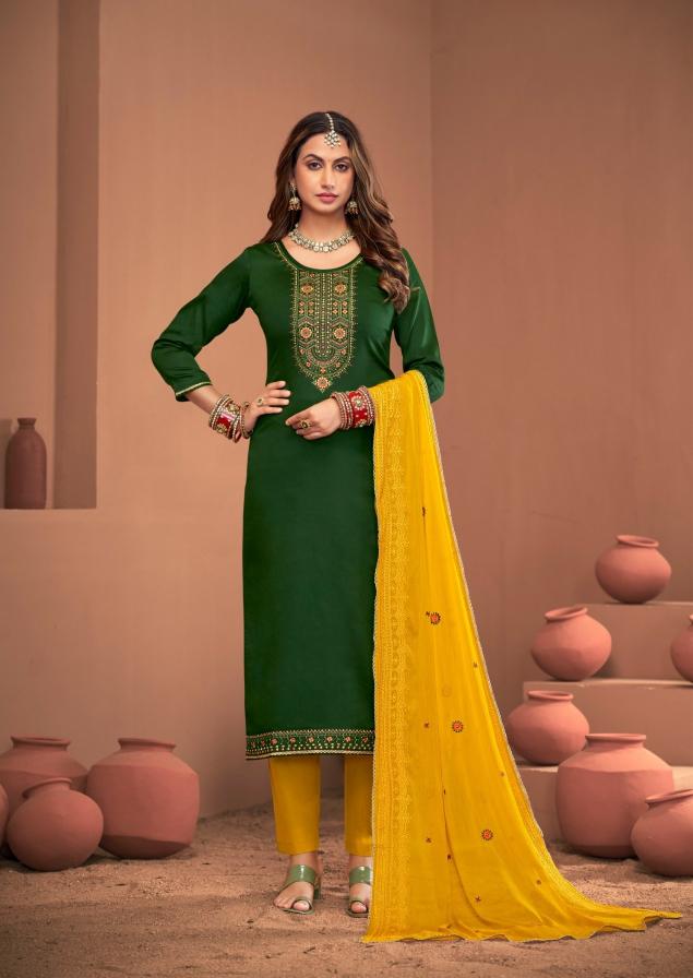 Triple Aaa Noopur Edition 3 Jam Silk Cotton Dress Material Wholesale Catalog