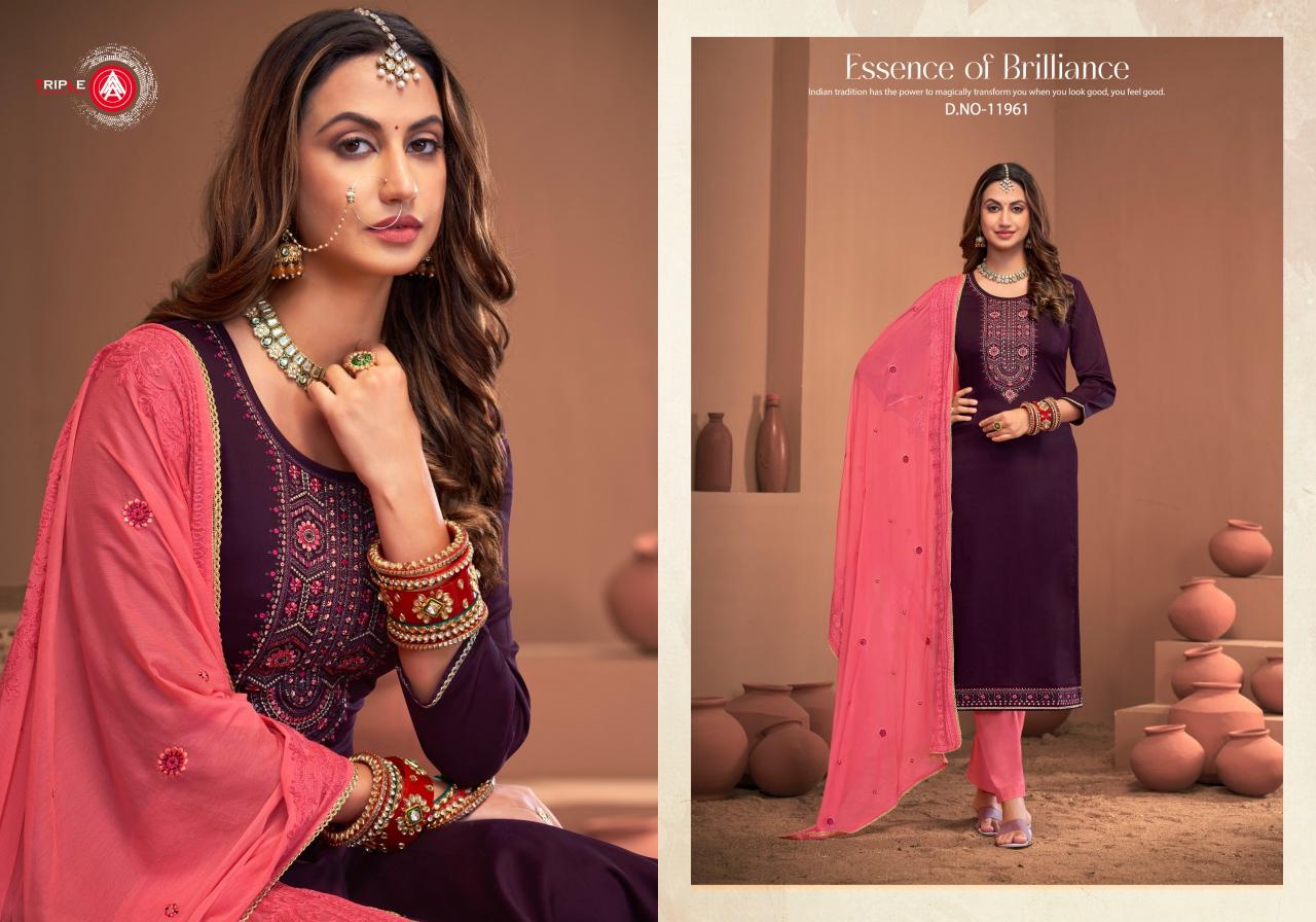 Triple Aaa Noopur Edition 3 Jam Silk Cotton Dress Material Wholesale Catalog