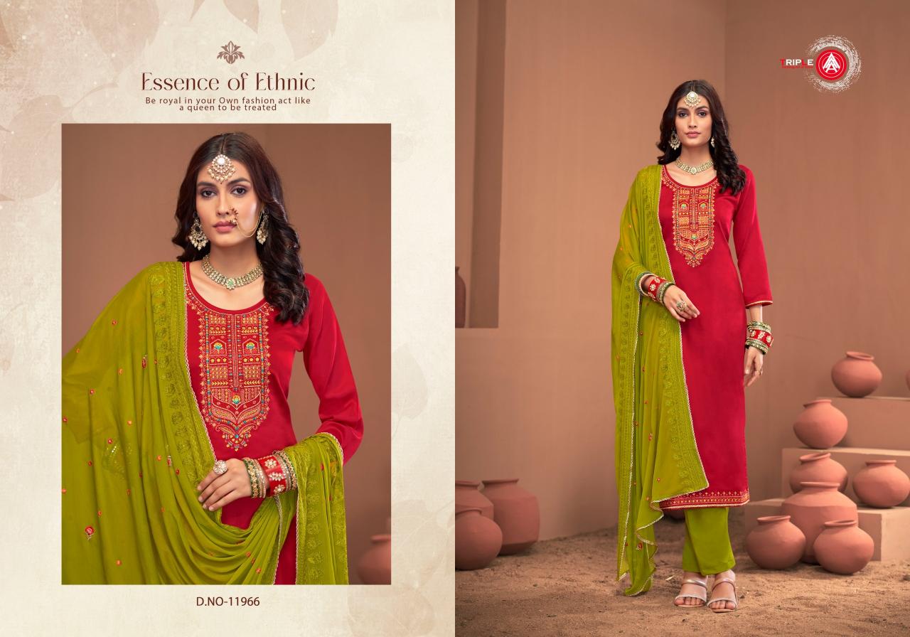Triple Aaa Noopur Edition 3 Jam Silk Cotton Dress Material Wholesale Catalog
