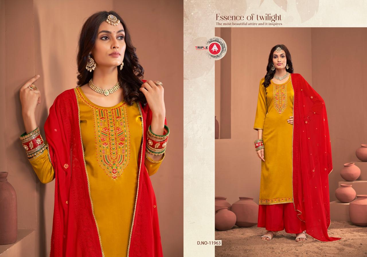 Triple Aaa Noopur Edition 3 Jam Silk Cotton Dress Material Wholesale Catalog