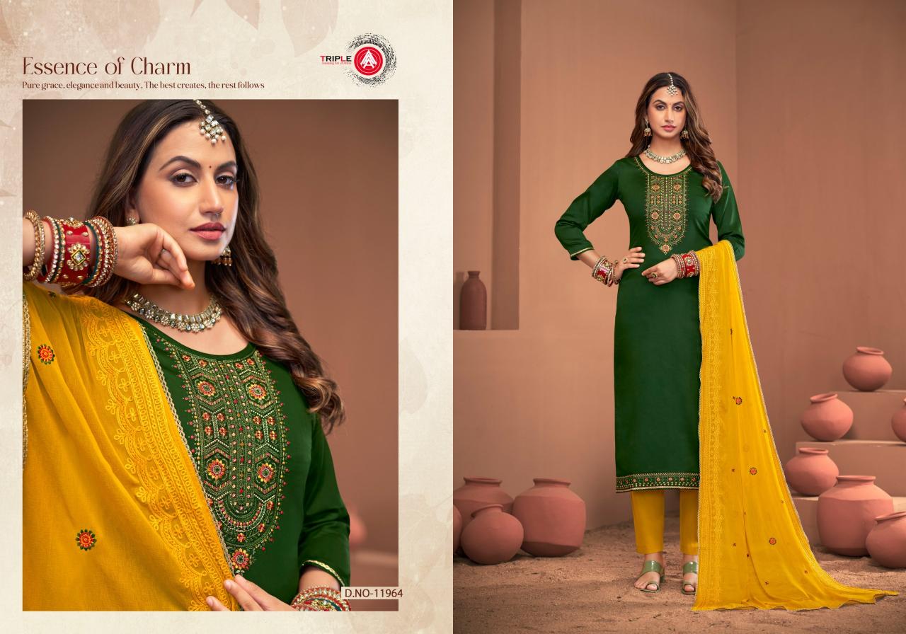 Triple Aaa Noopur Edition 3 Jam Silk Cotton Dress Material Wholesale Catalog