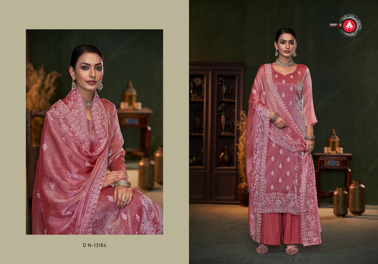 Triple Aaa Resa Fancy Dress Material Wholesale Catalog