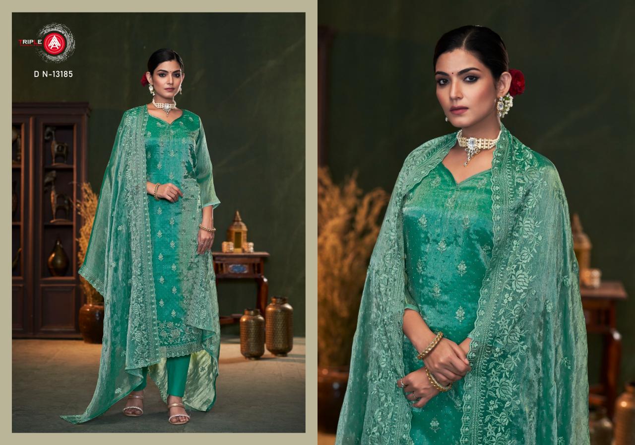 Triple Aaa Resa Fancy Dress Material Wholesale Catalog