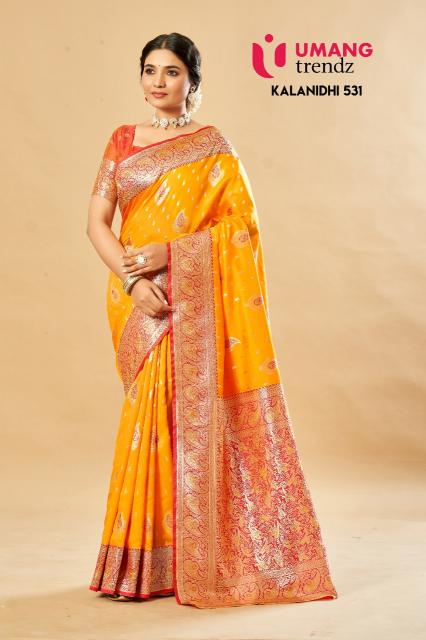 Umang Kalanidhi 531 Kota Lichi Weaving Silk Saree Wholesale catalog