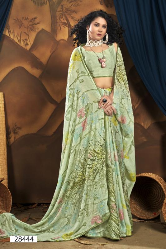 Vallabhi Ziva Georgette Fancy Saree Wholesale Catalog