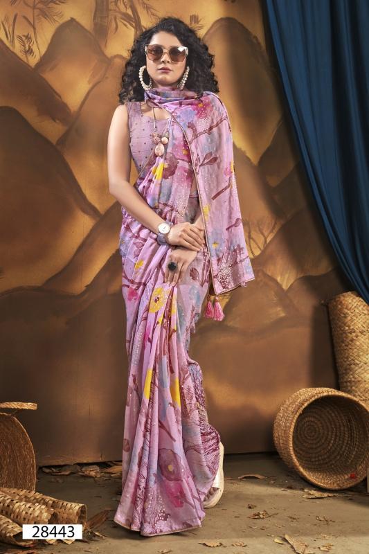 Vallabhi Ziva Georgette Fancy Saree Wholesale Catalog