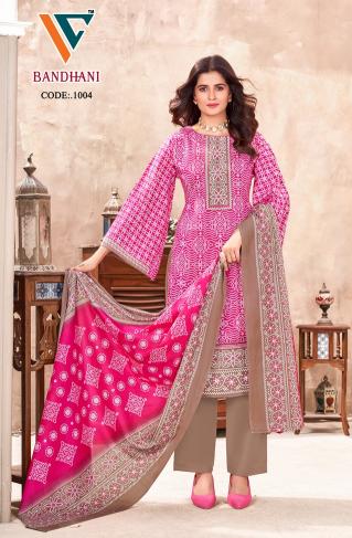 Vandana Bandhani Vol 1 Cotton Dress Material Wholesale catalog