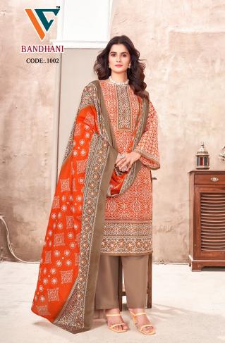 Vandana Bandhani Vol 1 Cotton Dress Material Wholesale catalog