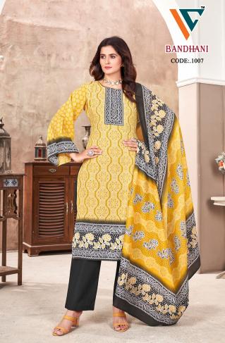 Vandana Bandhani Vol 1 Cotton Dress Material Wholesale catalog