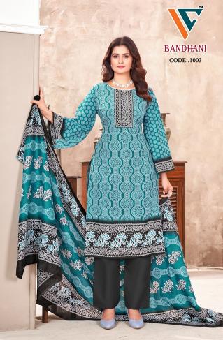 Vandana Bandhani Vol 1 Cotton Dress Material Wholesale catalog