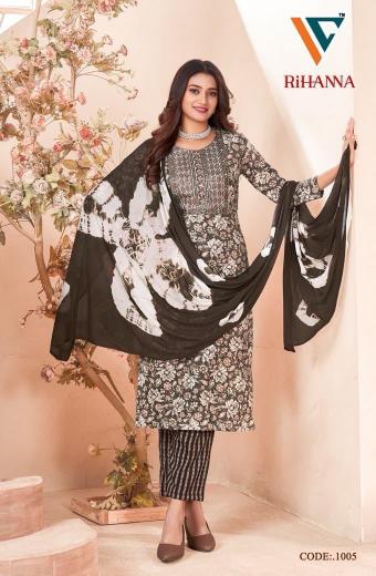Vandana Rihanna Vol-1 – Kurti Pant With Dupatta - Wholesale Catalog