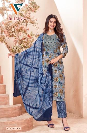 Vandana Rihanna Vol-1 – Kurti Pant With Dupatta - Wholesale Catalog