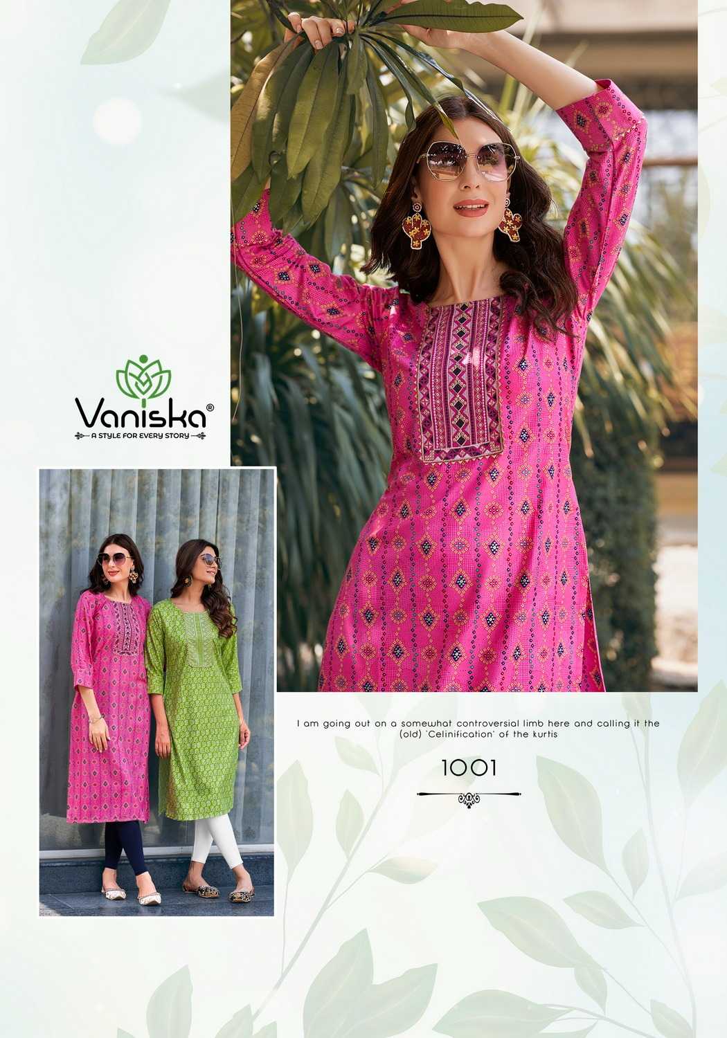 VANISKA Charming VOL 1 KURTI Wholesale Catalog