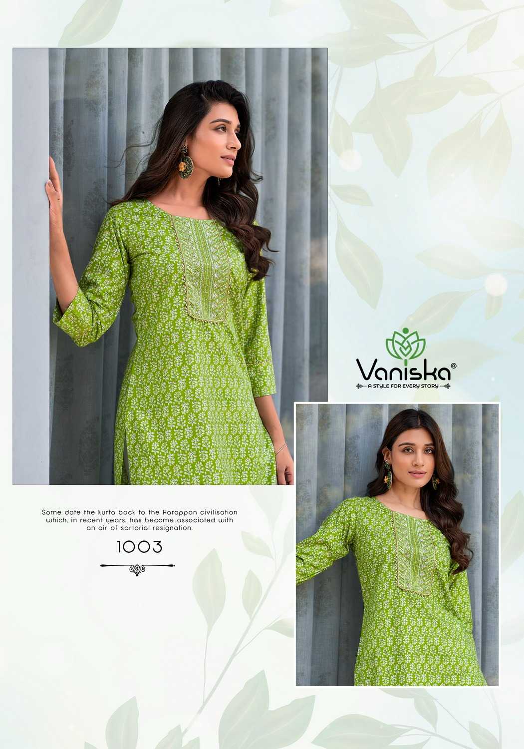 VANISKA Charming VOL 1 KURTI Wholesale Catalog