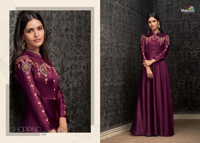 Vardan Designer Navya Vol- 15 Kurti Gown Wholesale Catalog