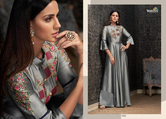 Vardan Designer Navya Vol- 15 Kurti Gown Wholesale Catalog