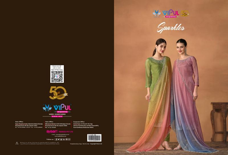 VIPUL SPARKLE Salwar kameez Wholesale catalog