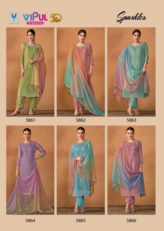 VIPUL SPARKLE Salwar kameez Wholesale catalog