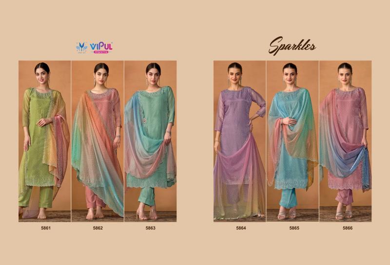 VIPUL SPARKLE Salwar kameez Wholesale catalog