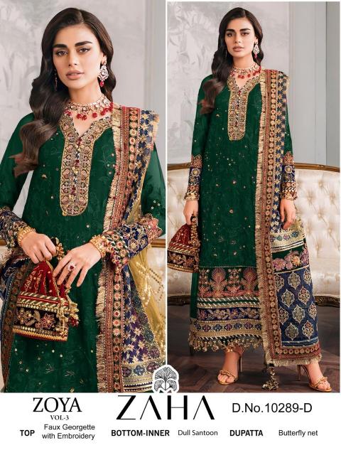 Zaha Zoya Vol 3 Georgette Salwar Kameez Wholesale catalog