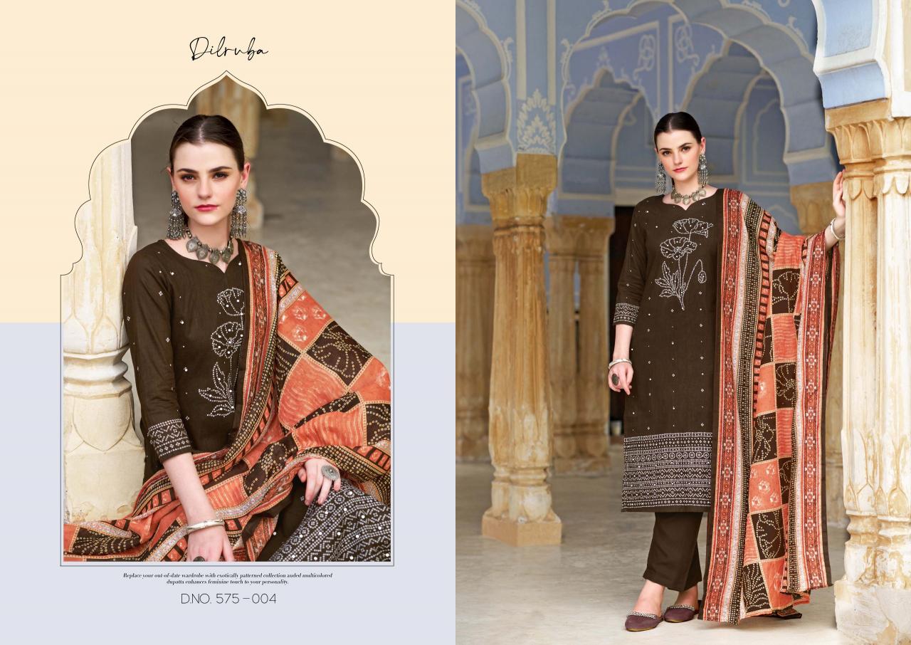 Zulfat Dilruba Vol 3 Cotton Designer Printed Dress Material Wholesale Catalog