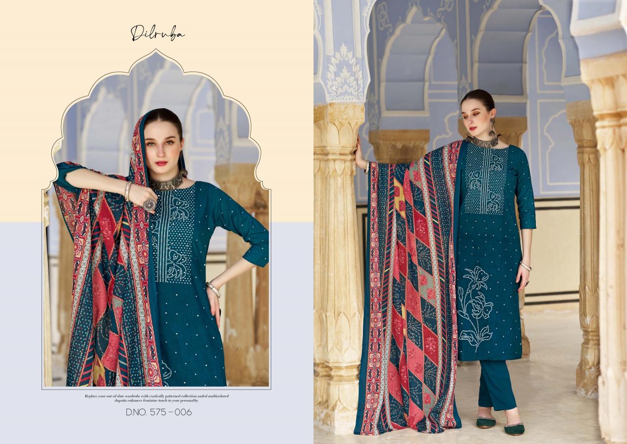 Zulfat Dilruba Vol 3 Cotton Designer Printed Dress Material Wholesale Catalog