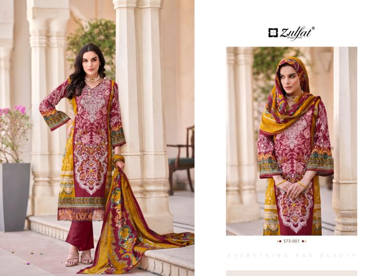 Zulfat Gulrez Vol 3 Cotton Printed Dress Material Wholesale Catalog