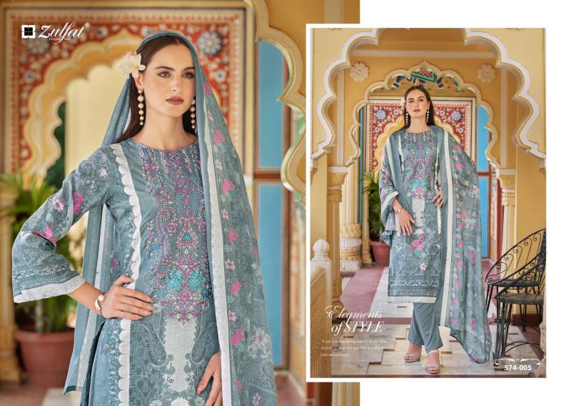 Zulfat Shabad Cotton Printed Dress Material Wholesale Catalog