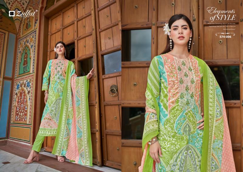 Zulfat Shabad Cotton Printed Dress Material Wholesale Catalog