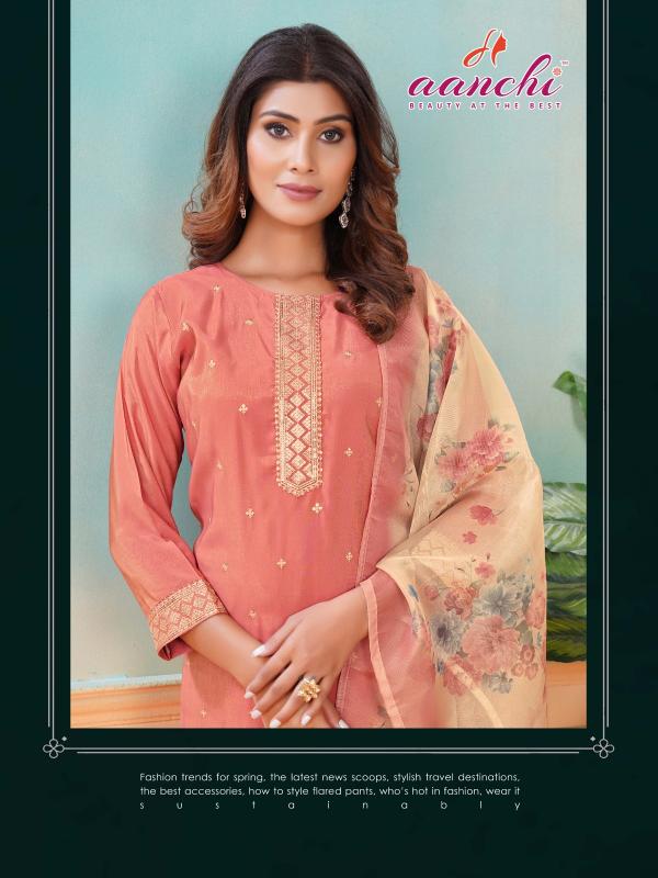 Aanchi VERNAA Embroidery Kurtis Wholesale Catalog