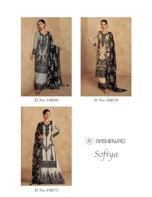 Aashirwad Sofiya Chiffon Salwar Kameez Readymade Wholesale Catalog