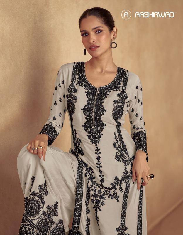 Aashirwad Sofiya Chiffon Salwar Kameez Readymade Wholesale Catalog