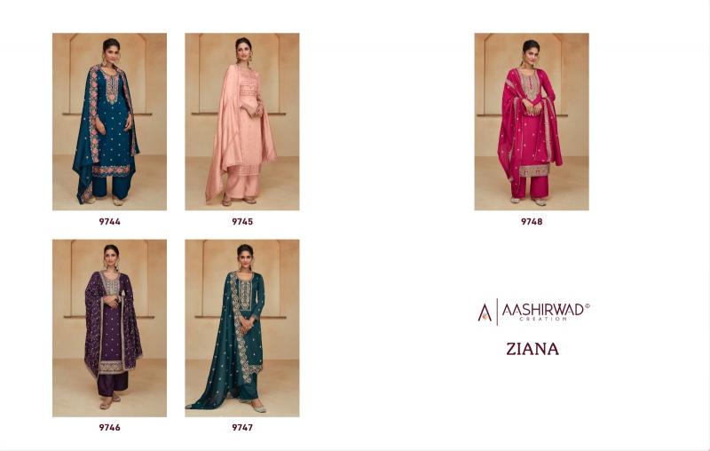 Aashirwad Ziana Premium Silk Salwar Suit Wholesale Catalog