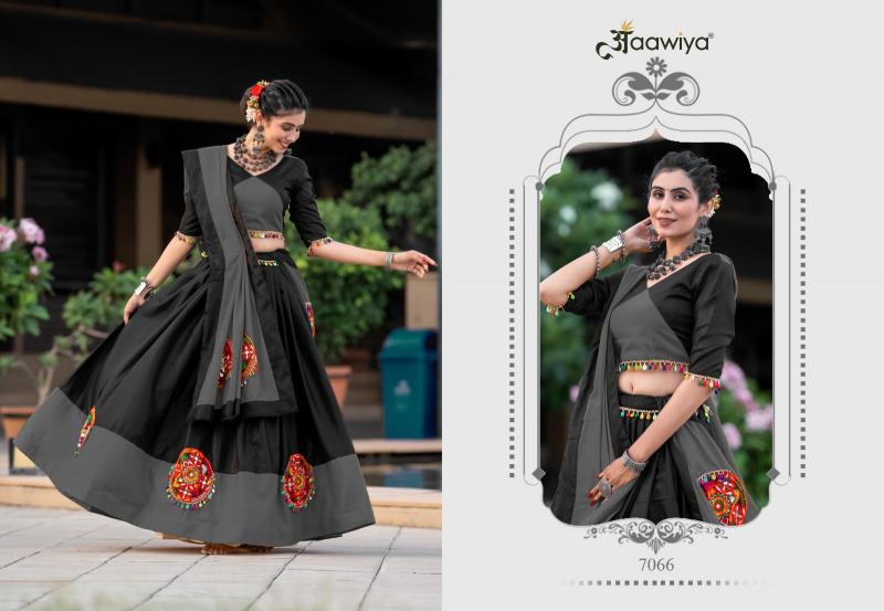 Aawiya 7066 D GREY Cotton Lehenga Choli Wholesale catalog