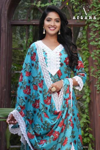 Afsana Rustam D- 2004 blue chikankari kurti online india Wholesale Catalog