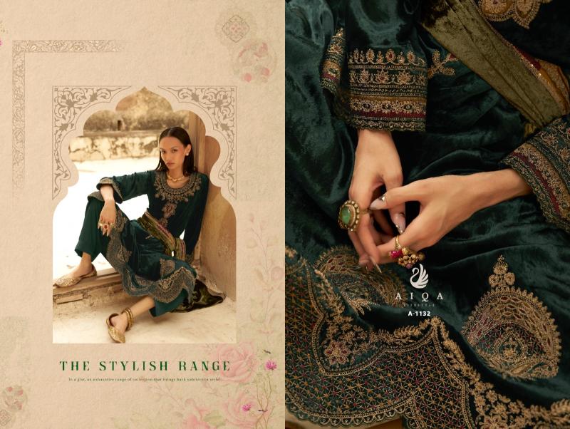 AIQA SENORA Pure Velvet Fancy Salwar Kameez Wholesale Catalog