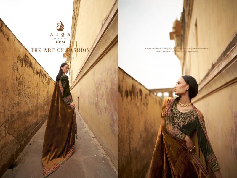AIQA SENORA Pure Velvet Fancy Salwar Kameez Wholesale Catalog