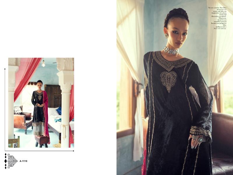 AIQA SHAHEN SHAH Velvet With Fancy Work Salwar Kameez Wholesale Catalog
