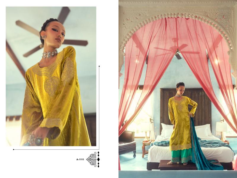 AIQA SHAHEN SHAH Velvet With Fancy Work Salwar Kameez Wholesale Catalog