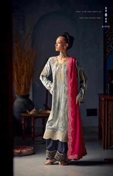 AIQA SHAHEN SHAH Velvet With Fancy Work Salwar Kameez Wholesale Catalog