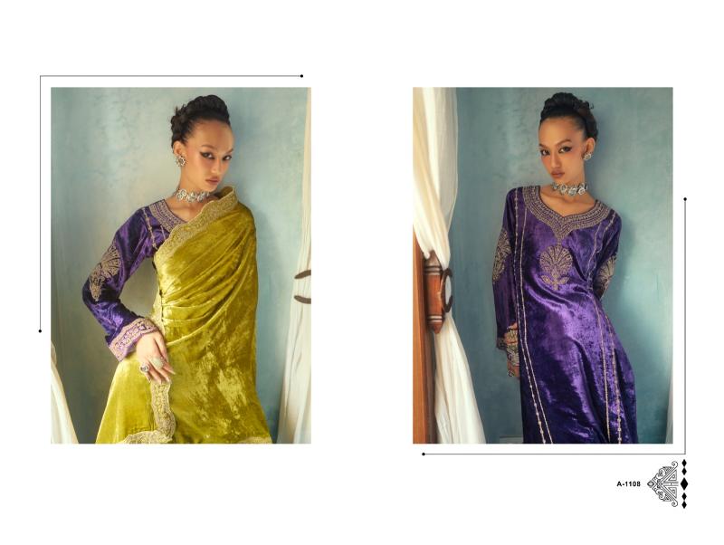 AIQA SHAHEN SHAH Velvet With Fancy Work Salwar Kameez Wholesale Catalog